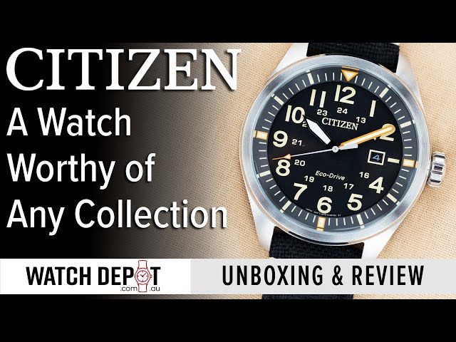 $280 Citizen Field UNDER | YouTube & AUD? - Watch Unboxing AW5000-24E Drive Review Eco