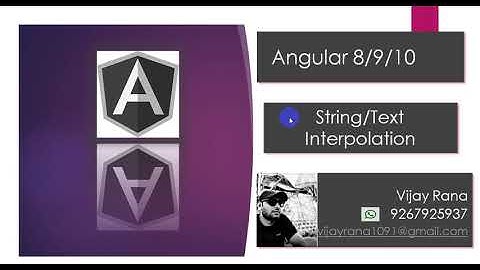 String Interpolation in Angular 8/9/10/11