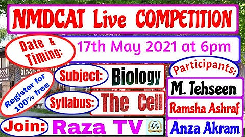 Nmdcat Online Competition Test 1..Biology..Raza TV.. Kips Lectures 2021...Saeed Mdcat..