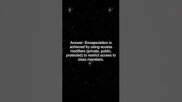 How is encapsulation achieved in C#?