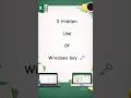 5 Hidden use of windows key 🗝️ #windows #shortcutkeys #tipsandtricks #shorts