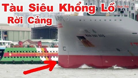 Tàu Khổng Lồ Chở Đầy Container Rời Cảng Cát Lái Sài Gòn, Ra Khơi Trong Mùa Áp Thất Nhiệt Đới