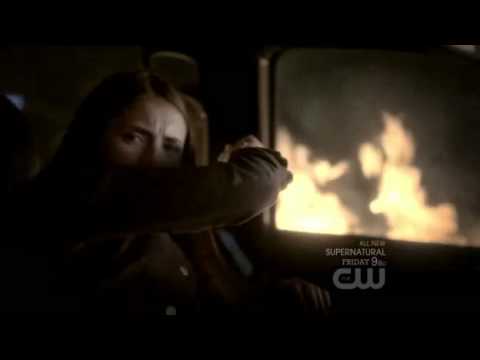 The Vampire Diaries_ Elena Saves Stefan And Herself From A Burning Car