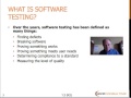 Software Testing Training - What Is Software Testing?