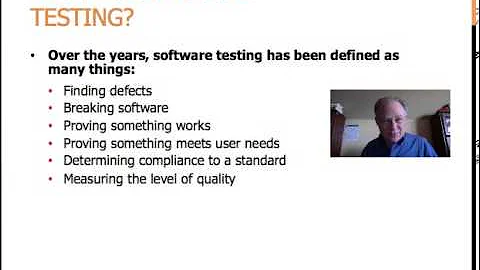 Software Testing Training - What Is Software Testing?