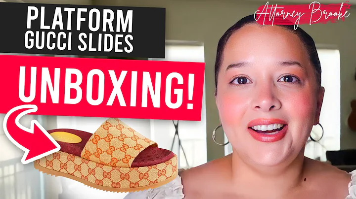 GUCCI PLATFORM SLIDE SANDALS RUTHLESS UNBOXING & REVIEW 2022 | #AttorneyBrooke #prettyandbrookesmart