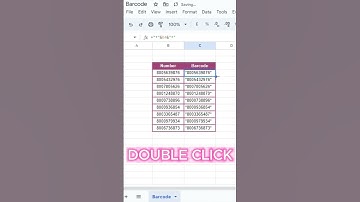 Create barcodes in Google Sheets 🗓️