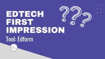 Edform First Impression | Tip: Make the Worksheet First, Then Use This Tool Second