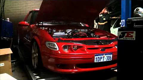 XH XR8 Ute Kenne Bell Supercharged Dyno run