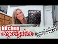 KITCHEN ORGANIZATION ON A BUDGET | ORGANIZE WITH ME HACKS | FFM