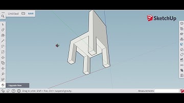 Create a simple chair in SketchUp (new version)