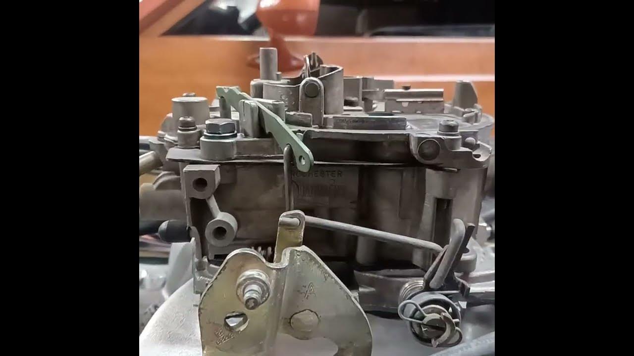 Quadrajet with a warped air horn. YouTube