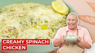 Creamy Spinach Chicken Recipe | SIMPOL | CHEF TATUNG