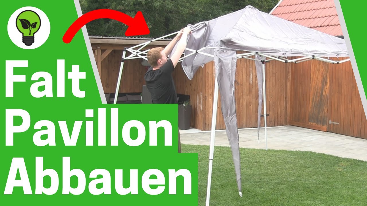 Faltpavillon Zusammenklappen ✓ TOP ANLEITUNG: Wie Garten Pavillon Alleine  Zusammenlegen & Abbauen??? - YouTube
