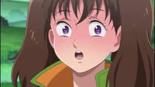 Dian x king . Dian blushes after seeing king`s new form.