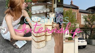 (yeoeuma vlog) ceramics internship2/Phrae/หล่อโมล/ไปร้านหนังสือที่แพร่/นิทรรศการเหมี๊ยว🪑🎀