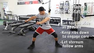 Wide Stance Cable Rotation