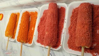 Elotes de Takis Fuego y Tostitos Flamin Hot - 