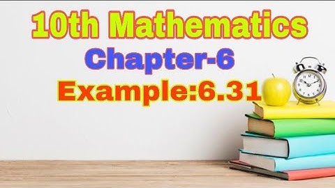 10th Mathematics||Chapter-6|| Example:6.31||TN New Syllabus||