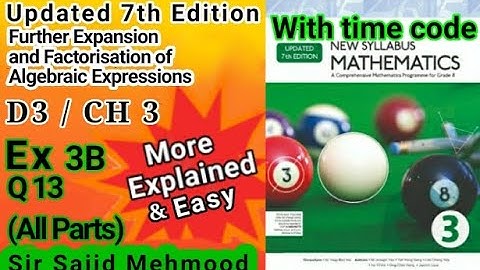 D3 math|Ch 3|Ex 3B|Q13_a_b_c_d_e_f|New Updated 7th Edition|New Oxford Mathematic 3|Sir Sajid Mehmood