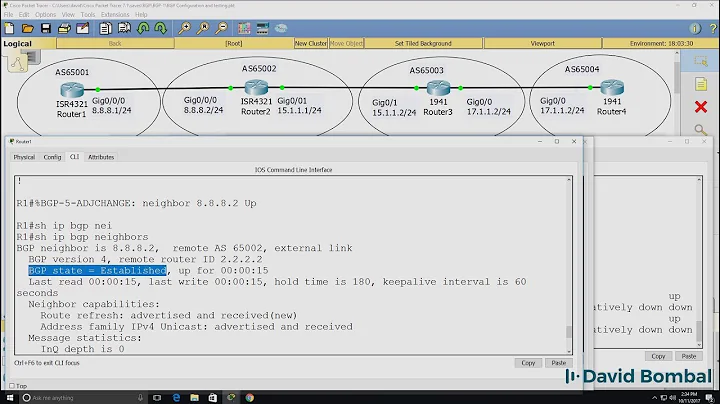 Cisco CCNA Packet Tracer Ultimate labs: BGP Configuration Lab 1: BGP Answers Part 2