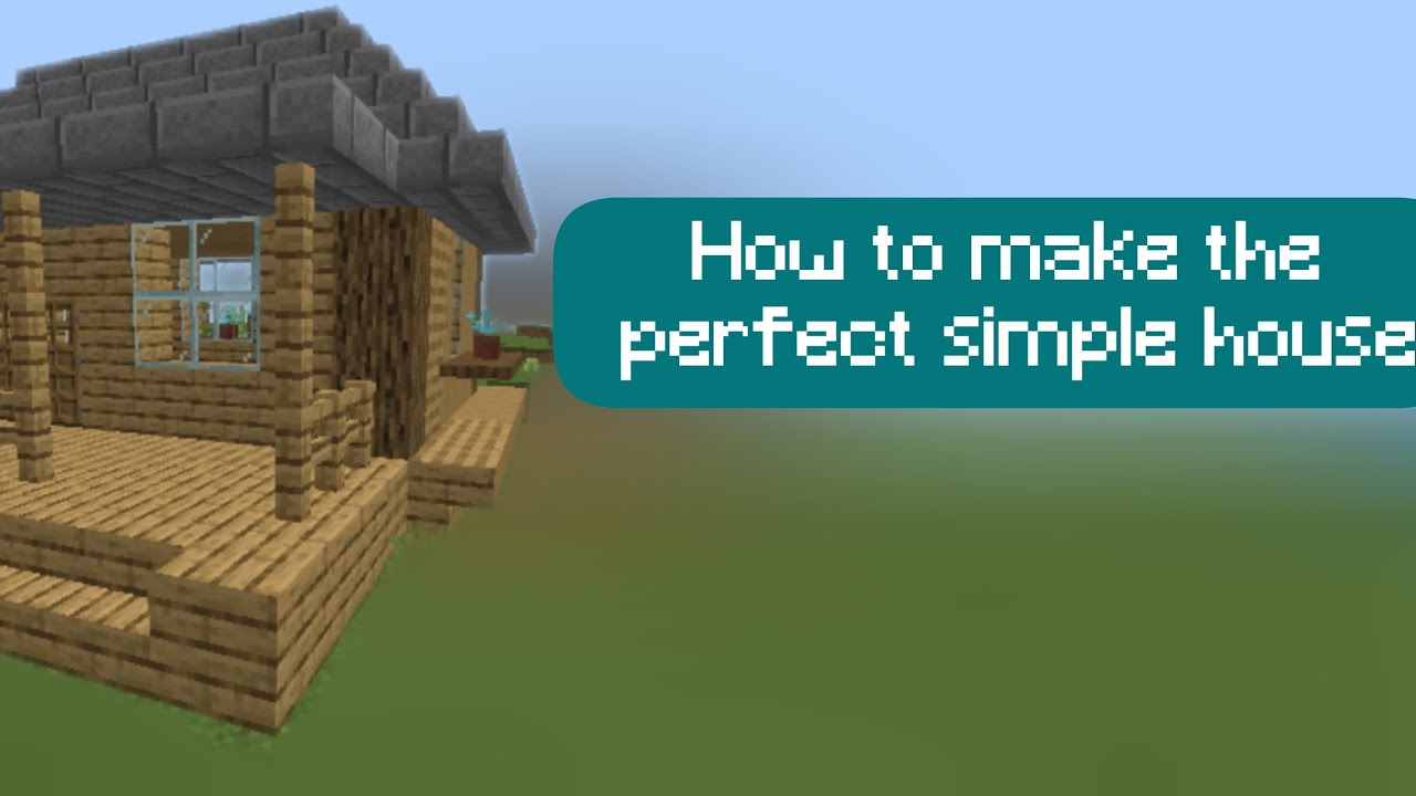 How to make the simple perfect house - YouTube