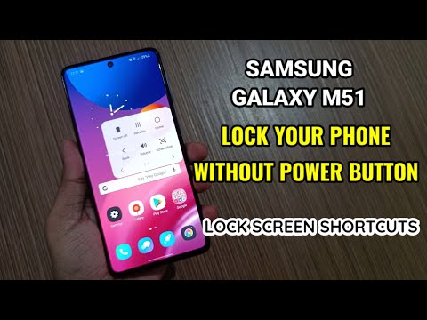 Samsung Galaxy M51 : Lock Your Phone Without Power Button | Two Lock Screen Shortcuts