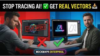 Stop Tracing AI Mockups: Turn Flat PNGs into Illustrator Files | MockMapr