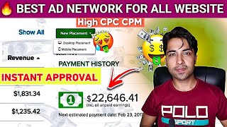 ? Best High Paying Google Adsense Alternatives Ad Network ?Instant Approval High CPC/CPM for website