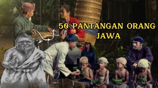 50 Pantangan Orang Jawa Yang Wajib Diketahui chanelunik