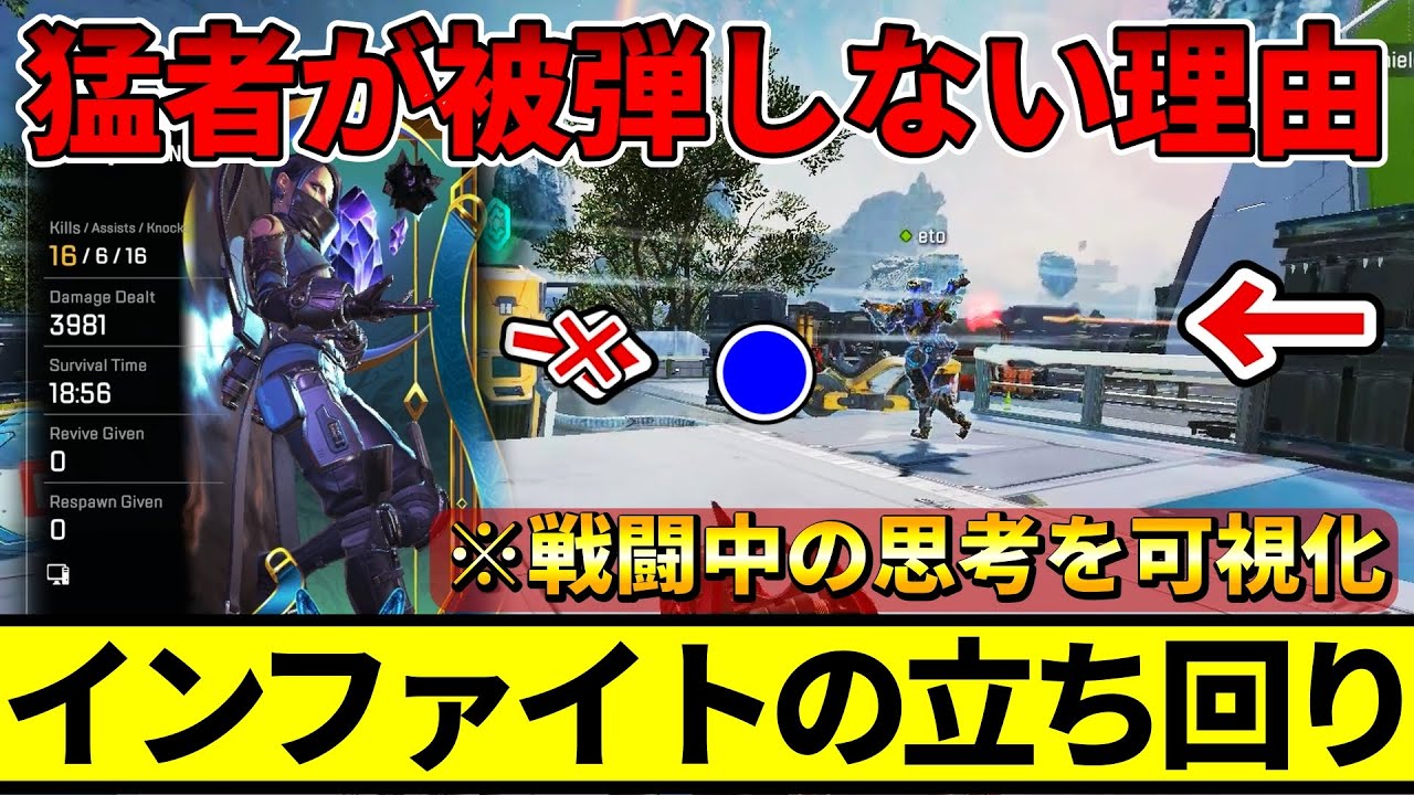 猛者の近距離戦闘中の思考を可視化して解説【APEX/エーペックス】