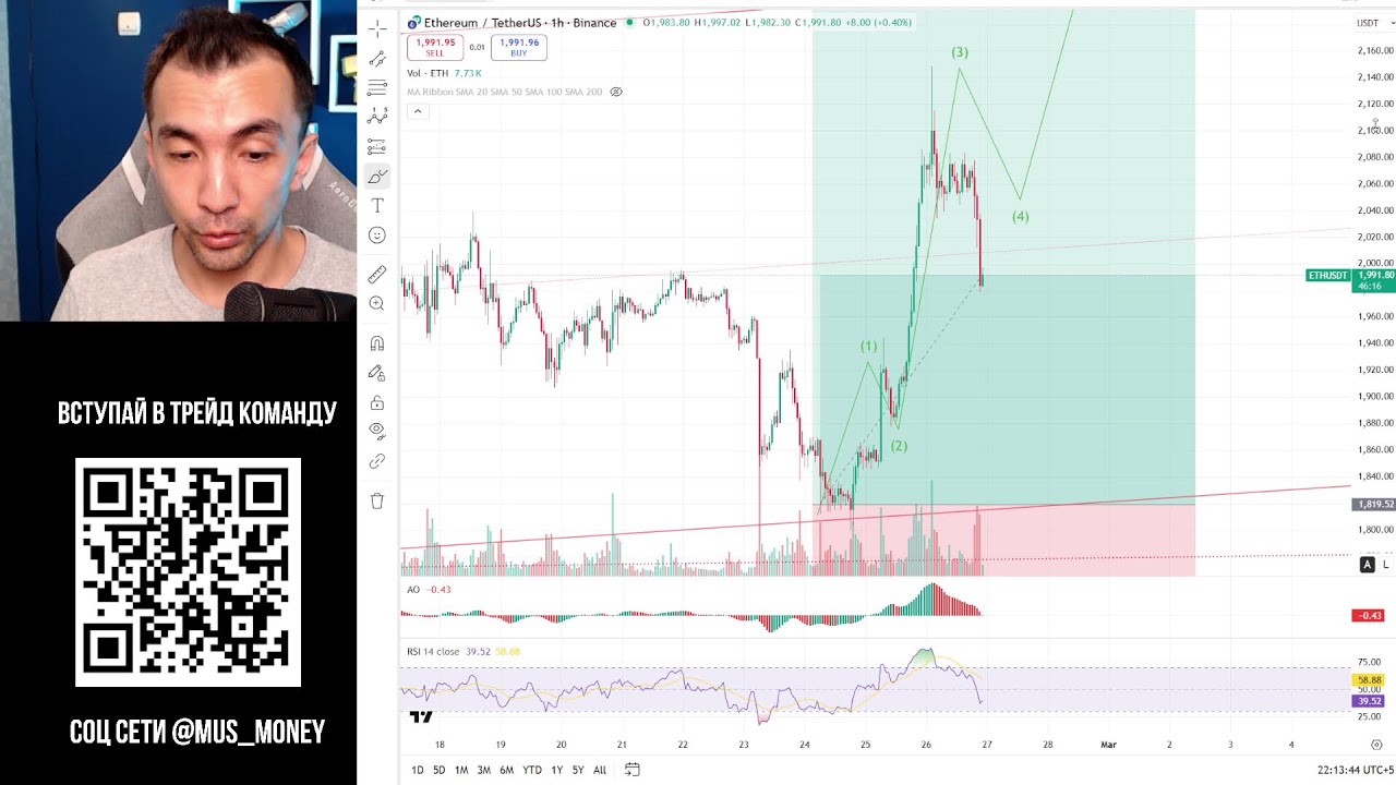 Торгуем вместе с Мусом | Получаем до 100 000 USDT