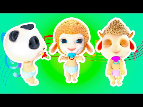 신생아의 어린이 노래 🎶🐼🐑 돌리,토미와 팬더:다시 아기 🎶🐼🐑 재미있는 이야기