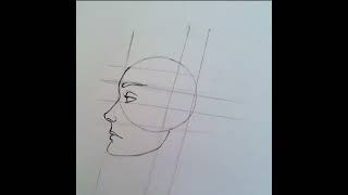 Outline Girl Face #youtubeshorts #drawing #shorts #art #pencildrawing