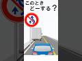 はみ出し追い越し禁止の標識とは? 止まっている車・自転車はどーする? #automobile #学科試験 #交通標識 #運転マナー #追い越し禁止 #自転車追い越し #安全運転 #道路交通法