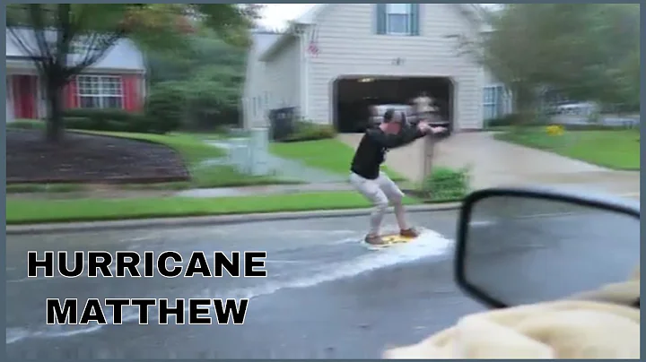 A day with Matthew the hurricane.