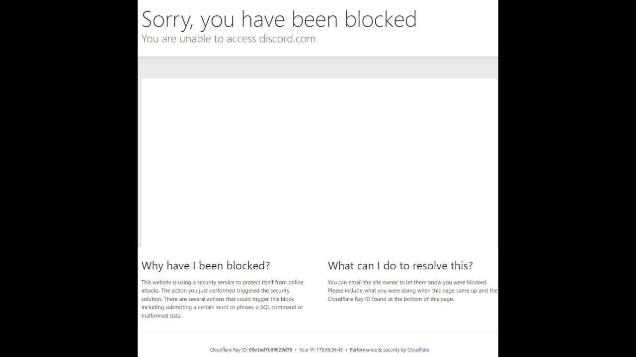 Дискорд как РЕШИТЬ проблему с Sorry, you have been blocked / Discord