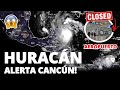 ⚠️ NOTICIAS del HURACÁN DELTA en CANCÚN: AEROPUERTO CERRADO✈️ | IMÁGENES SORPRENDENTES EN DRONE 🛩️