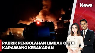 Ledakan dan Asap Tebal! Pabrik Limbah B3 di Karawang Terbakar Hebat  | iNews Pagi (24/10)