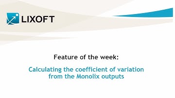 Feature of the week #41: Calculating the coefficient of variation