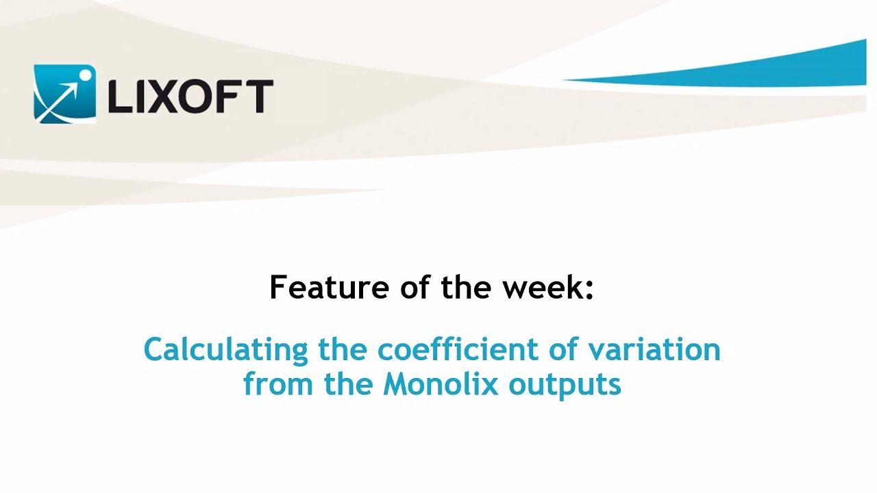 Feature of the week #41: Calculating the coefficient of variation - YouTube