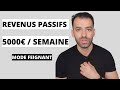 7 ides de revenus passifs  comment je gagne 5 000  par semaine