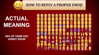 EMOJI MEANINGS || HOW TO REPLY A PROPER EMOJI screenshot 4