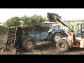 Spreading dung with new holland tm155  bunning lowlander jcb 416s  johnwandersonagain