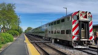 Metra UPN 318 to Chicago OTC arrives and departs Wilmette Station {MAY/6/2026}