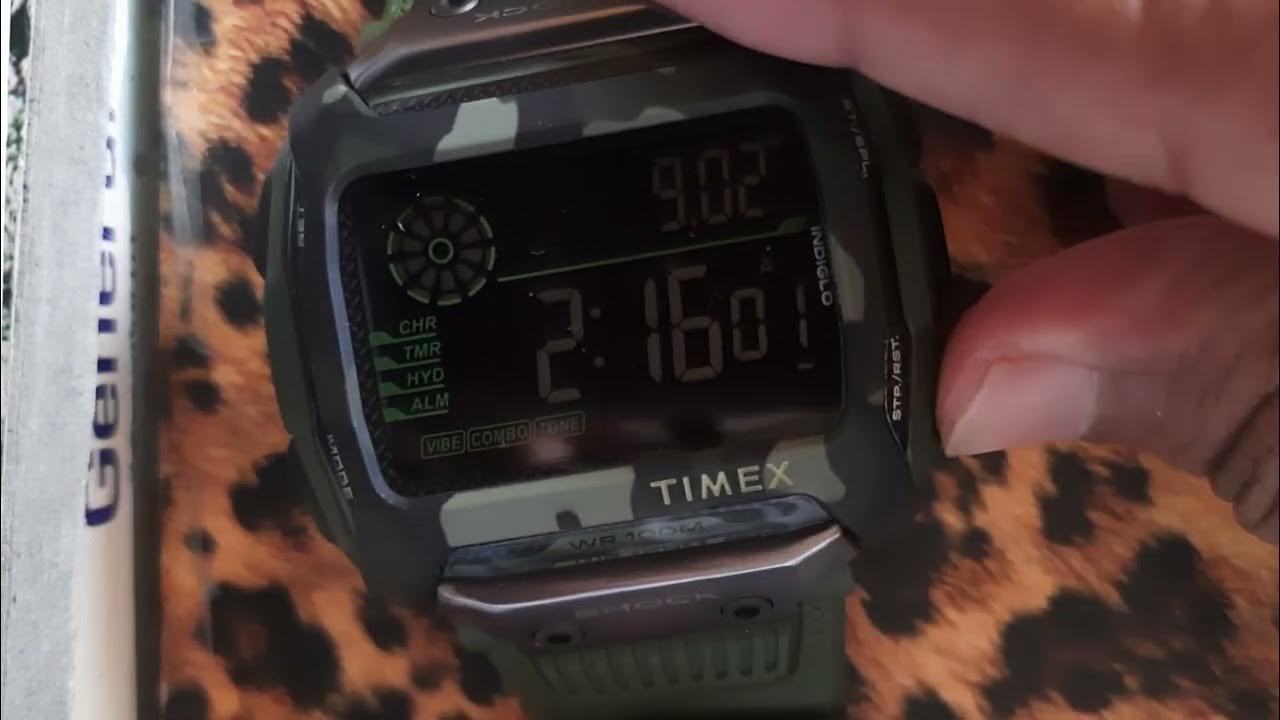 Time setting digital Timex watch YouTube