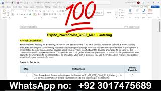 Exp22_PowerPoint_Ch05_ML1 - Catering #Exp22PowerPointChapter5 #Catering #Chapter5 #Exp22PowerPoint