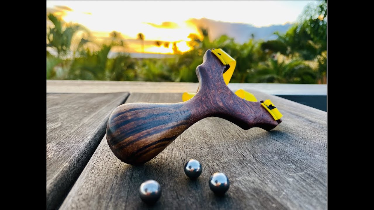 Изготовление рогатки из зебры и кружевной древесины