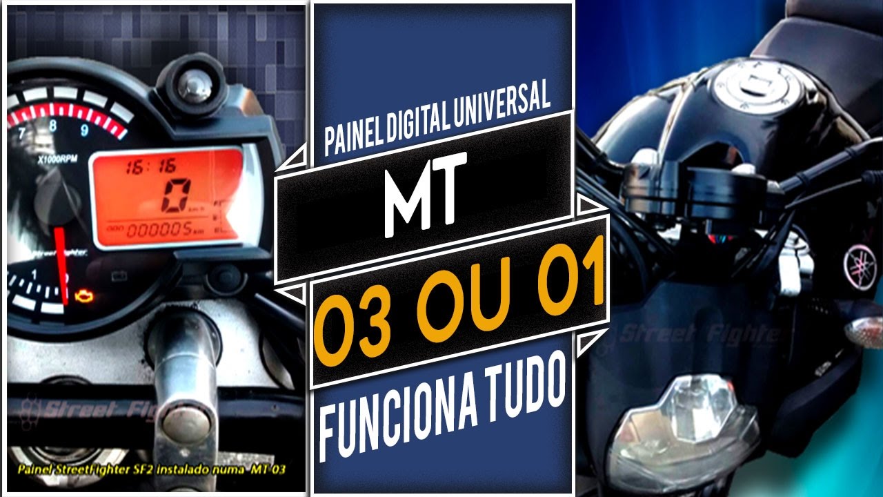 Mt 03 Com Painel Digital Universal Streetfighter Sf2 Original - Youtube