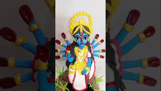 🌼Maa Kali✨Making with Super Clay❤️ #kali#viral  #shorts#short#deeyaartgallery #diy#cute #clay